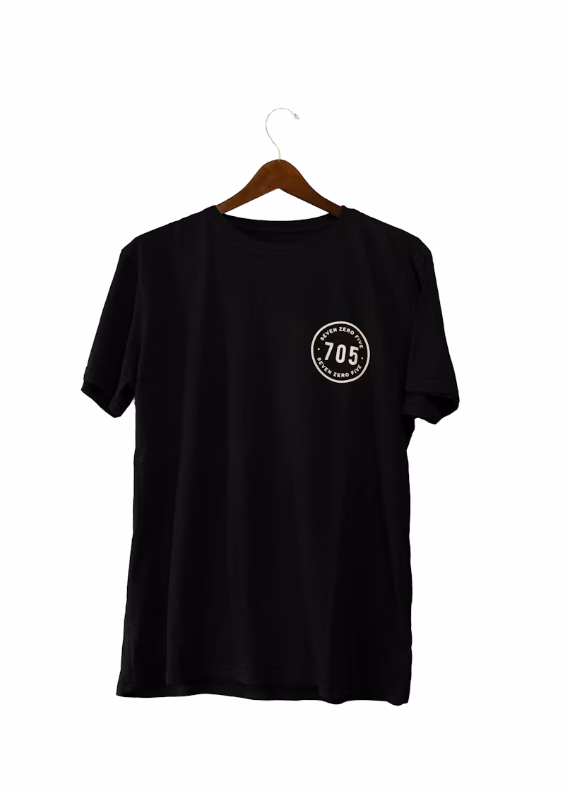 Camiseta Preta Estampada
